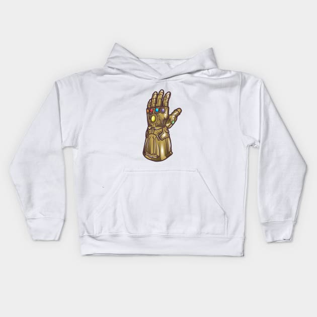 Infinity Gauntlet Kids Hoodie by dbcreations25